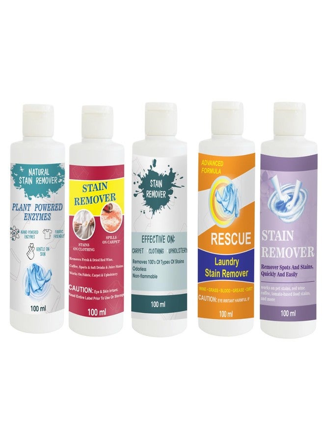 مجموعة مزيلات بقع توفوس، تتضمن مزيل بقع القمصان، الأحمر، السماوي، البرتقالي، والبنفسجي | محلول تنظيف متعدد الأسطح للملابس والأقمشة والمفروشات (100 غرام لكل عبوة) - Image 1